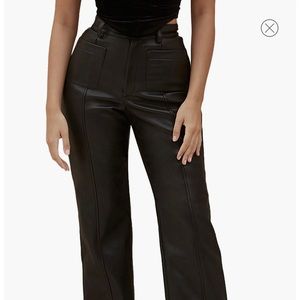 House of CB Grainne Faux Leather Trousers
